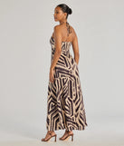 Whether you're headed to brunch or running errands, the Chic Breezes Halter Boho Satin Maxi Dress in black delivers effortless style in a breathable, go-to casual dress.