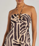 The Chic Breezes Halter Boho Satin Maxi Dress is a flowy, black maxi dress that moves with you from sunny days to elevated nights in effortless style.