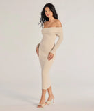 Make a bold statement in the Sharp Lines Asymmetrical Long Sleeve Midi Dress in ivory, the perfect spring dress for weddings, cocktail hours, nights out, and/or seasonal celebrations.