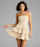 Whether you're headed to brunch or running errands, the Sassy Sweet Floral Chiffon Ruffled Skater Dress in ivory delivers effortless style in a breathable, go-to casual dress.