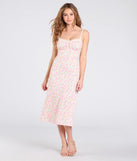 Step into milestone moments with the Darling Vibe Ditsy Floral A-Line Midi Dress, a standout in ivory dresses perfect for birdal showers, Easter celebrations, and 2025 grad looks.