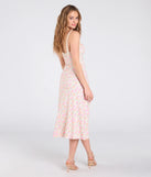 Soak up the season in the Darling Vibe Ditsy Floral A-Line Midi Dress, a ivory sundress styled for easy days, outdoor plans, and everything in between.