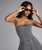Preppy Edit Pinstripe Mini Dress
