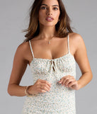 Shine with confidence, elegance, and standout style in the Fun In Floral Lace Mini Dress—a ivory graduation dress designed with a fresh silhouette and the latest trends.