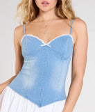 Whether you're headed to brunch or running errands, the Western Moves Sweetheart Denim Skater Mini Dress in denim blue delivers effortless style in a breathable, go-to casual dress.