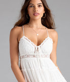 Shine with confidence, elegance, and standout style in the Sweetest Thing Strappy Back Halter Babydoll Dress—a ivory graduation dress designed with a fresh silhouette and the latest trends.