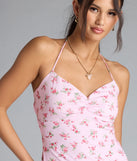 Whether you're headed to brunch or running errands, the Falling For Charm Strappy Open Back Floral Mini Dress in pink delivers effortless style in a breathable, go-to casual dress.