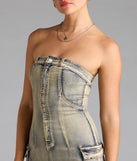 Flaunt your silhouette in the tight So Electric Strapless Jean Denim Mini Dress in denim blue, a bodycon dress that empowers your look with bold style and effortless edge.