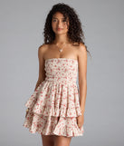 Step into milestone moments with the Flirty Fave Floral Ruffled Skater Dress, a standout in ivory dresses perfect for birdal showers, Easter celebrations, and 2025 grad looks.