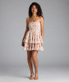 Step into milestone moments with the Flirty Fave Floral Ruffled Skater Dress, a standout in ivory dresses perfect for birdal showers, Easter celebrations, and 2025 grad looks.