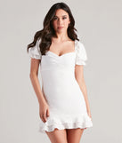 Feel confident and photo-ready in the Looking Like A Daydream Eyelet Lace Dress, a white graduation dress perfect for 2025 ceremonies and parties.