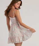 Feel confident and photo-ready in the Lively Elegance Smocked Floral Babydoll Dress, a pink graduation dress perfect for 2025 ceremonies and parties.
