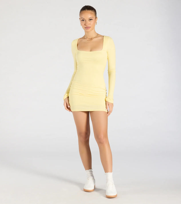 Remarkable Allure Long Sleeve Mini Dress