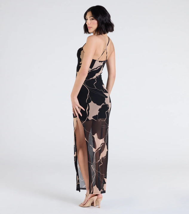 Sunset Beauty Tropical Print Maxi Dress | Windsor