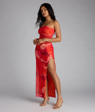 Dance To My Rhythm Abstract Tube Maxi Dress
