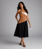 Picture Perfect Color Block Midi Dress