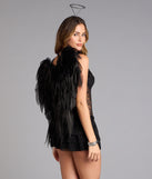 Dainty And Divine Sheer Lace Bodycon Ruffle Mini Dress