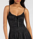 Bring high-impact style to your nightlife in the Falling In Love V-Neck Lace A-Line Mini Dress, a bold black club dress made for dancing, parties, and unforgettable nights.