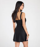 Bring high-impact style to your nightlife in the Flirty Night Out A-Line Mini Dress, a bold black club dress made for dancing, parties, and unforgettable nights.