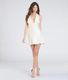 Shine with confidence, elegance, and standout style in the Ever So Chic Halter Tie-Back A-Line Mini Dress—a ivory graduation dress designed with a fresh silhouette and the latest trends.