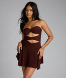 Show It Off Cutout Tube Mini Dress
