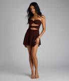 Show It Off Cutout Tube Mini Dress