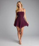 Style your seasonal looks with the Sparkling Perfection Rhinestone A-Line Mini Dress, a trend-right, wine fall dress designed for any plan on your calendar with new and unqiue details.