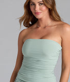 Soak up the season in the Totally Crushing A-Line Mini Dress, a sage green sundress styled for easy days, outdoor plans, and everything in between.