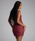 Western Baddie Strapless Lace-Up Mini Dress