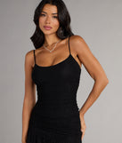 Late Night Spark Rhinestone Mini Dress