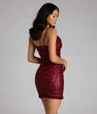 Steal The Spotlight Sequin Ruffle Cutout Mini Dress