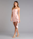 Ruffle Agenda Tube Bodycon Mini Dress