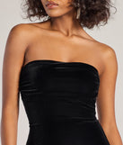 Velvet Affair Strapless Mini Dress