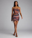 Sunset Sizzle Cutout Mini Dress