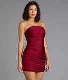 Instant Confidence Ruched Mini Tube Dress