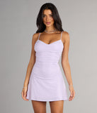 Shine On A-Line Glitter Mini Dress