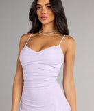 Shine On A-Line Glitter Mini Dress