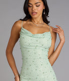 Sweet Luxe Rhinestone And Pearl Mesh Mini Dress