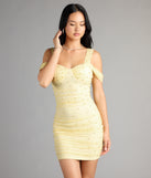 Feel ready for every dance floor moment or feed-worthy reel in the Breathtaking Impression Faux Pearl Bodycon Mini Dress, a homecoming dress designed to own your moment.