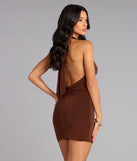 In the Moment Halter Mini Dress