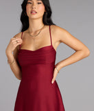 The Sleek Sophistication A-Line Pleated Mini Dress is your new go-to Windsor dress—effortless, versatile, and made to update your fall style in seconds.