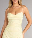 Shimmer Hourglass A-Line Mini Dress