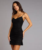 Spark Factor Rhinestone Mesh Mini Dress