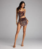 Too Hot To Handle Paisley Cutout Mini Dress