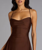Laced Up A-Line Mini Dress