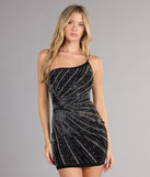 Starlight Shine One-Shoulder Mini Dress