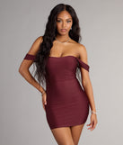 Sweetheart Crush Off-The-Shoulder Mini Dress