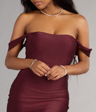 Sweetheart Crush Off-The-Shoulder Mini Dress