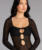 Midnight Muse Lace Mini Dress