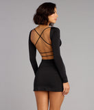 Own the Night Strappy Back Mini Dress